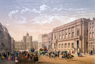 St James Palace und Conservative Club, Druck von Ch. Riviere, 1862 von Achille Louis Martinet